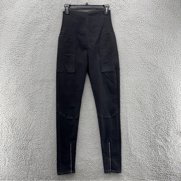 Rick Owens DRKSHDW Dirt Waist Leggings Women’s Large Black High Waisted New $890 - Picture 1 of 16